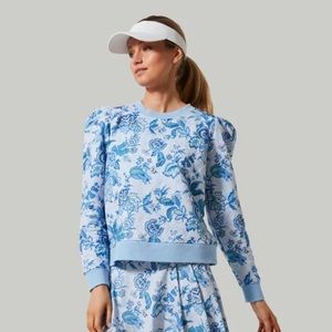 TNUCK SPORT Heirloom Floral Puff Sleeve Pullover